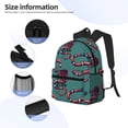 thumbnail image 3 of Disketp Snake And Rose Mochila Ligera Clásica con Múltiples Bolsillos, Mochila Casual para Hombre y Mujer, Ideal para Escuela, Trabajo y Viajes, 3 of 6