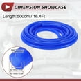 thumbnail image 5 of Unique Bargains 1 Pcs for Air and Water Silicone Vacuum Tubing Hose High Temperature Automotive Vacuum Line 16.4Ft 3/8" 10mm ID 2.5mm Thickness Blue, 5 of 8