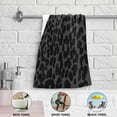 thumbnail image 6 of GZHJMY Black Leopard Hand Towel Set of 2, Highly Absorbent Soft Face Hand Towels for Bathroom, Kitchen, Hotel, Gym and Spa, 14 x 28 Inch, 14 x 28 Inch, 6 of 7