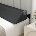 thumbnail image 3 of Giantex Twin Bed Wedge Pillow with Tablet Pillow Stand Side Pockets Support for Back Grey, 3 of 10