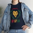 thumbnail image 4 of DJH Apparel | Jamaican Lion Whap'em Inspirational Cultural Unisex T-Shirt, 4 of 5