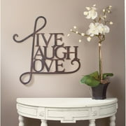 Tripar Live, Laugh, Love Wall Decor Antique Copper Antique Copper