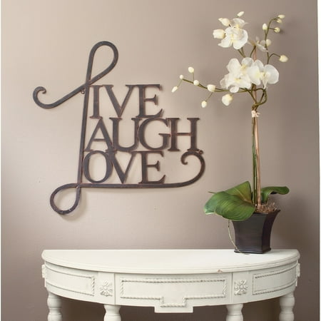 Tripar Live, Laugh, Love Wall Decor Antique Copper Antique Copper