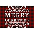 thumbnail image 2 of CafePress - Red And Black Plaid Merry Christmas Snowflake Mugs - Insulated Stainless Steel Travel Tumbler 20 oz., 2 of 3