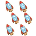 thumbnail image 3 of KAKOWELY pencil tip protector 6pcs PVC Rocket Pencil Extender Adorable Pencil Protectors Pencil Cap Pencil Extender Pencil Covers Pencil Tip Pencil PVC Toppers, 3 of 5