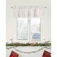 thumbnail image 5 of Brown White Striped Curtain Valance for Windows/Living Room/Kitchen/Bathroom/Café, Short Rod Pocket Tier Curtain Window Panel Farmhouse Geometric Horizontal Lines Stripes Topper Curtain 60''x18'', 5 of 6