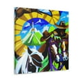 thumbnail image 2 of Grazing Horses in Poppy. - Canvas, 2 of 10