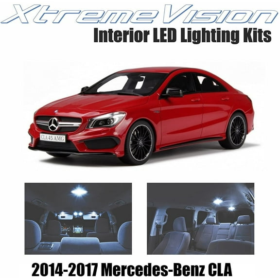 Xtremevision Interior LED for Mercedes-Benz CLA 2014-2017 13 Pieces Cool White Interior LED Kit   Installation Tool