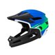 thumbnail image 4 of Casco integral para bicicleta, ajustable y cómodo, con mentonera desmontable. Azul Verde, 4 of 9