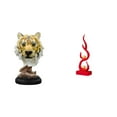 thumbnail image 1 of Escultura de mesa,Escultura de cabeza de tigre Estatua moderna de sobremesa,Figura de cabeza de animal para decoración de escritorio de resina.,Escultura abstracta de fuego,Estatua de arte, 1 of 8