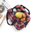 thumbnail image 5 of Kdxio Heart Plaid Print Insulated Lunch Bag,Reusable Tote Lunch Box for Women Men,Leakproof Cooler Lunch Bags for Work Office Travel Picnic, 5 of 6