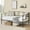 Black-Single Bed, variant on COZONY Twin Metal Daybed, Single Bed Frame with Arched Headboard, Living Room, Bedroom, Space-Saving, Max Load 350lbs, Black