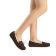 thumbnail image 6 of Dream Pairs Women's Winter Suede Moccasins Faux Fur Slip Comfort Outdoor/Indoor House Slippers Shozie-01 Brown Size 6, 6 of 6