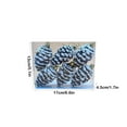 thumbnail image 3 of Painted Pinecones Christmas Decorations, Christmas Tree Ornaments, Pack Of 6 Multicolor Small Pinecone Pendants, Festive Holiday Decor, Natural Pinecone Shape, Easy To Hang and Display, 3 of 6