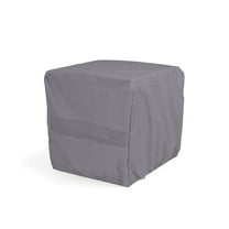 Covermates Elite Square Fire Pit Cover – Water-Resistant Outdoor Protection with Durable 300D Polyester, Mesh Air Vents & Adjustable Buckle Straps, SQUARE 52W x 52D x 25H, Charcoal