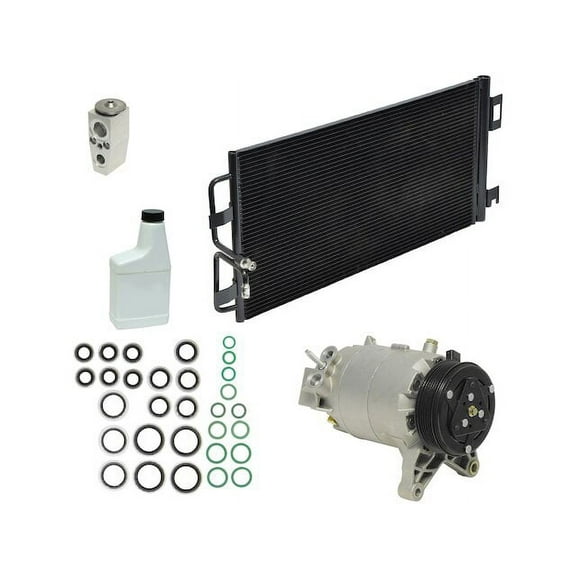 A/C Compressor Kit with Condenser - Compatible with 2006 - 2011 Chevy Impala (without Police Package) 2007 2008 2009 2010