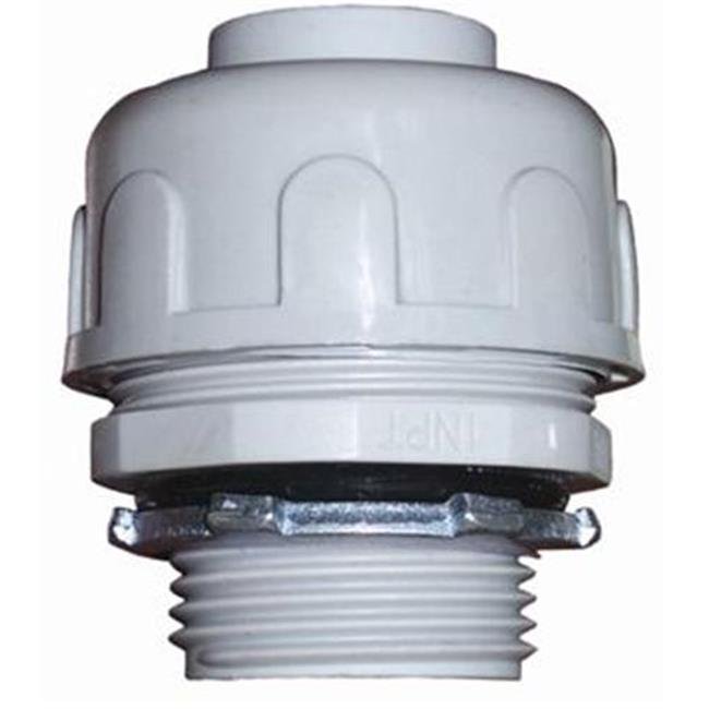 NonMetallic Liquid Tight Connectors Straight With Steel Locknut 1.5 In