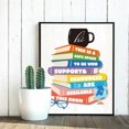 thumbnail image 4 of 1PCS Books Wall Art Prints Vintage Inspirational Quotes Coffee Cup Paper Poster Print Poster Board Art White Cardboard Drawing Colorful 28x35cm, 4 of 7