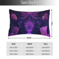 thumbnail image 2 of Balery Purple Starry Sky Antelope Funda de Cojín Estampada, Regalos para Mujeres, Regalos de Amor para Ella, Regalos para Novia o Esposa, Funda de Almohada-16"x24", 2 of 6