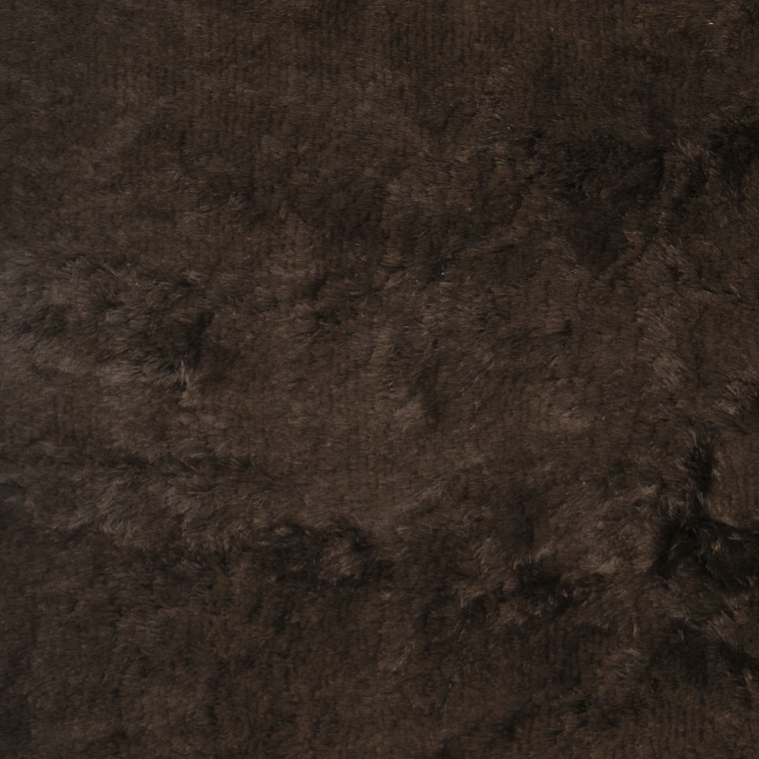 SAFAVIEH Paris Darwin Plush Polyester Shag Area Rug, Chocolate, 5' x 5' Square