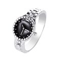 thumbnail image 2 of creativo de moda s de cristal para mujeres Tamaño 7-9 La aleación fuerte hace que la joyería sea difícil de romper y caer 9 de plata Salvador Anillos de dedo, 2 of 6