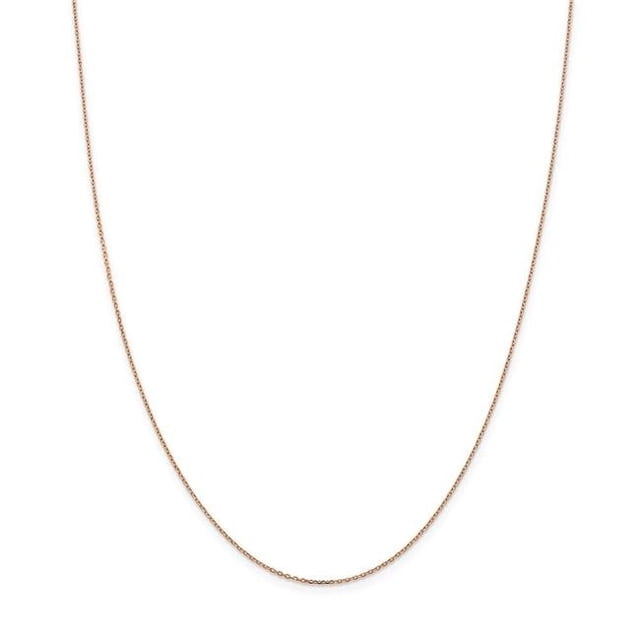 1 mm x 20 in. 14K Rose Gold Diamond-Cut Cable Chain