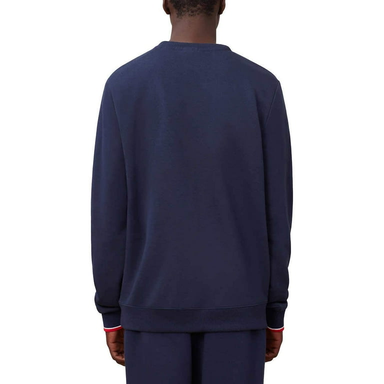 Fila Men s French Terry Crew Neck Sweatshirt Navy Blue Large NEW