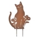 thumbnail image 5 of Estaca decorativa para jardín, decoración de jardín de gatos de Metal, decoración artística de pared de Metal, decoración de patio de gatos, amantes, 5 of 8