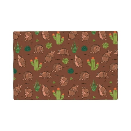 

Placemats Set of 4 / 6 Cute Armadillos Placemats for Dining Table Indoor/Outdoors Heat Resistant Washable Placemats 18 x 12