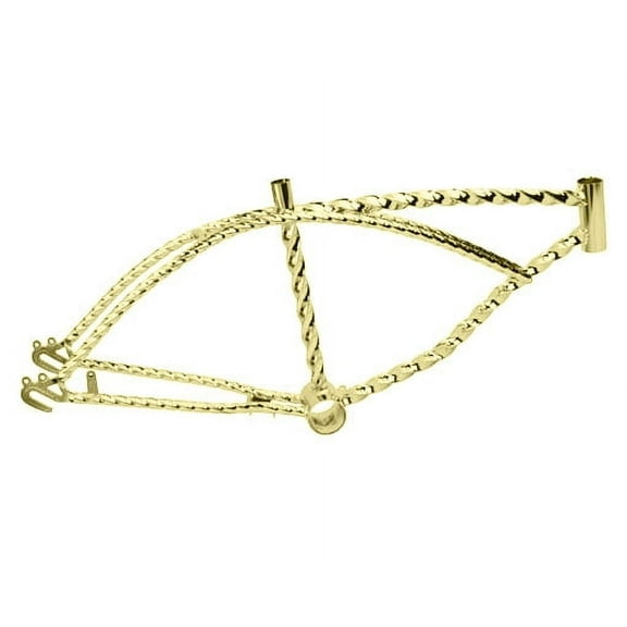 Alta 20" Bicycle Lowrider Bike Frame (Twisted Gold)