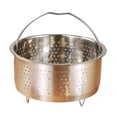 thumbnail image 4 of Cesta de vapor de acero inoxidable, colador para lavar arroz, inserto para vaporera, olla arrocera 165x95 cm, 4 of 9