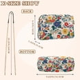 thumbnail image 4 of FORMRS Women Crossbody Purse with Chain Strap Vegan Leather Shoulder Handbag, Red Japanese Floral Pattern, 4 of 7