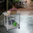 thumbnail image 2 of Luxor TC11-G 2 Large Tub Shelves Rolling Utility Cart 32"W x 24"D x 37.5"H - Gray, 2 of 4