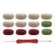 thumbnail image 1 of Kit de crochet para manta de ramo, kit de inicio de crochet para manualidades, conjunto de tejido para Rosa roja blanca caqui, 1 of 9