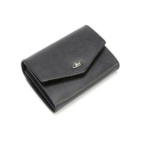 Black Leather French Purse - Royce RFID Blocking Genuine Saffiano Leather French Purse Wallet