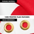 thumbnail image 4 of G128 Combo Pack: 6 Ft Tangle Free Aluminum Spinning Flagpole (White) & Singapore Singaporean Flag 3x5 Ft, LiteWeave Pro Series Printed 150D Polyester | Pole with Flag Included, 4 of 9