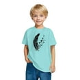 thumbnail image 4 of Yanlir Blouses Décontractées pour Enfants T-shirt Imprimé Mignon Été Garçons Filles T-shirt Mode Col Rond Imprimé Manches Courtes Hauts 3-10 Ans (Bleu2,9 Ans), 4 of 6