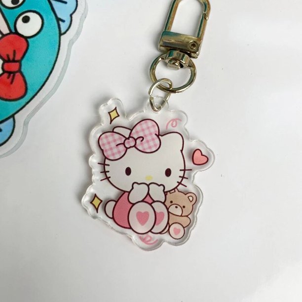 LLavero de figura de Anime Sanrio para niños, Hello Kitty, Melody Kuromi, Kawaii, bolsa de dibujos animados, colgante, juguete coleccionable, regalos, 1 unidad Fivean unisex