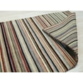 thumbnail image 3 of Black/Red Striped Handmade Wool Rug, 3 of 4