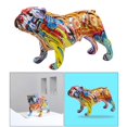 thumbnail image 6 of 2x Nordic Dog Ornament Figurines Colorful Statue Photo Props Desktop, 6 of 8
