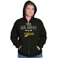 thumbnail image 3 of Proud US Army Girlfriend Star Logo Women Plus Size Zipper Hoodie Brisco Brands 2X, 3 of 5