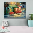 thumbnail image 4 of Epic Graffiti 'Red & Green Café' by Haixia Liu, Canvas Wall Art, 16"x12", 4 of 8