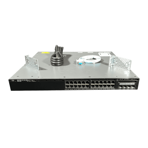 Restored Cisco Catalyst WS-C3650-24PS-E 24 Port PoE+ Gigabit Switch (Refurbished)