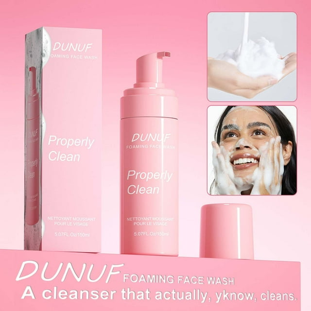 Limpiador Facial en Espuma | Limpiador Suave Hidratante con Glicerina e Hialurónico | Cuidado Profundo y Suave para Piel Seca, Grasa y Mixta | Espuma Suave y Rica | Tubo de 150ml
