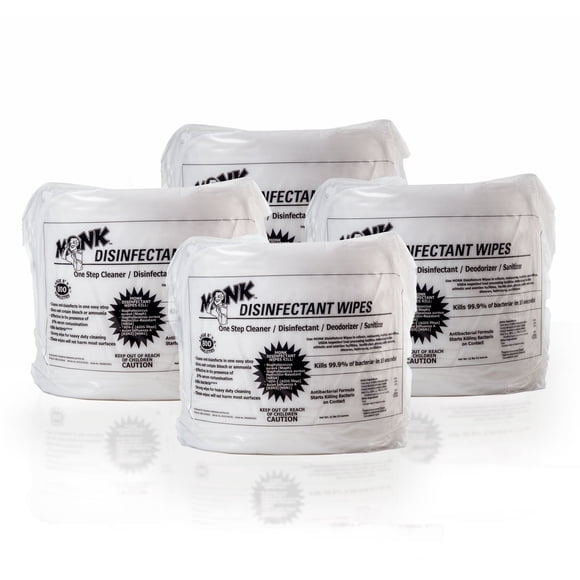 Toallitas desinfectantes para gimnasio Monk 69804R, paquete de 4 recambios, 800 unidades
