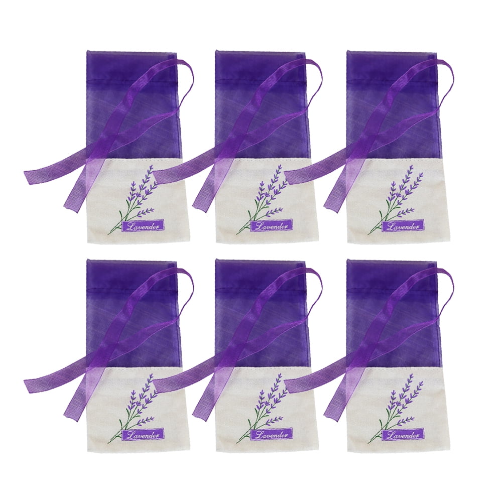 OUNONA 30pcs Empty Sachets Bag Flower Printing Fragrance Lavender
