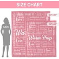 thumbnail image 4 of Warm Hugs Healing Blanket - Breast Cancer Gifts for Women, Get Well Soon, Cancer Care, Feel Better, Think of You, Sympathy Gift for Friend Sister, Soft Comfort Throw Blankets 60" x80'''', 4 of 6