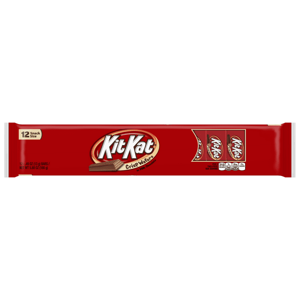 Kit Kat, Milk Chocolate Wafer Snack Size Candy Bars, 5.88 Oz., 12 Ct