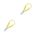 thumbnail image 4 of Guardoinrt Safety Sturdy Elastic Stationery Scissors Multi-functional Self-Opening Office Paper Shear Teens Students Yellow 2Set, 4 of 6