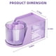 thumbnail image 3 of Organizador de escritorio Marbrasse con 2 cajones que giran 360°, color morado, 3 of 7